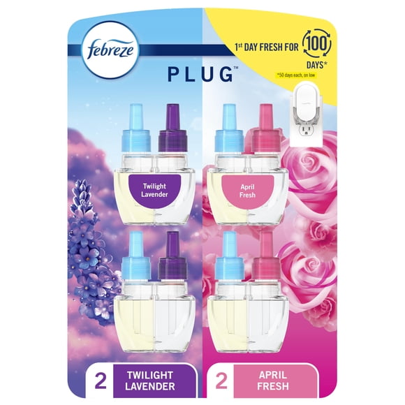 Ambientador Febreze Plug In, antiolores, 4 recambios