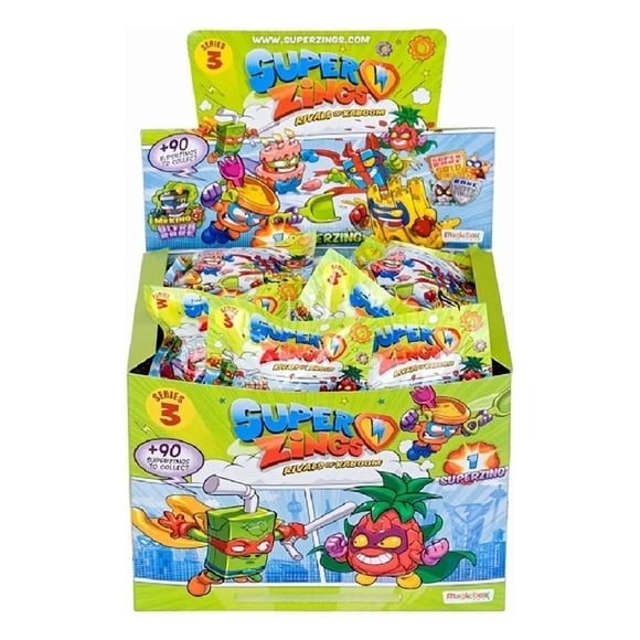 Superzings pack caja figuras coleccionables serie verde