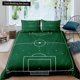 thumbnail image 1 of Green Football Field Duvet Cover Soccer Field Comforter Cover Boys Men Sport Games Bedding Set Polyester Quilt Cover Bed Sheets, 1 of 5