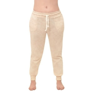 Baziani - Jogger Franela Mujer 8624 Crema S