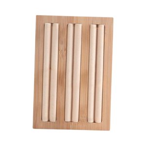 Magideal - Caja De Exhibición De Anillos De Joyería De Madera, Caja De Exhibición Con Ranura, Soporte De Bandeja Apilable, Almacenamiento De Inserción Para Cajón