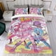 thumbnail image 4 of Jem y las Hologramas Conjunto de sábanas temático, trío de piezas, cómodo y amigable con la piel, diseño único, regalo de decoración para el hogar para familiares, amigos y fans,135cm *200cm, 4 of 6