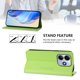 thumbnail image 3 of Funda Billetera con Soporte para Xiaomi Redmi Note 14 4G Bloqueo RFID Plegable Verde claro, 3 of 6