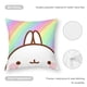 thumbnail image 5 of Molang Fundas de almohada de terciopelo con tema, regalos de funda de almohada, decoración para el hogar, cojín de lanzar, regalo de cumpleaños para fans y parejas. 50cm x 50cm., 5 of 6