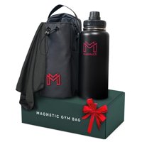 Set De Bolsa De Gimnasio Magnace Magnética 3 En 1 Con Soporte Para Botellas De Agua