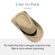 thumbnail image 5 of Sombrero Fedora CARKELLA L/XL Marfil UPF 50+ Plegable, 5 of 9