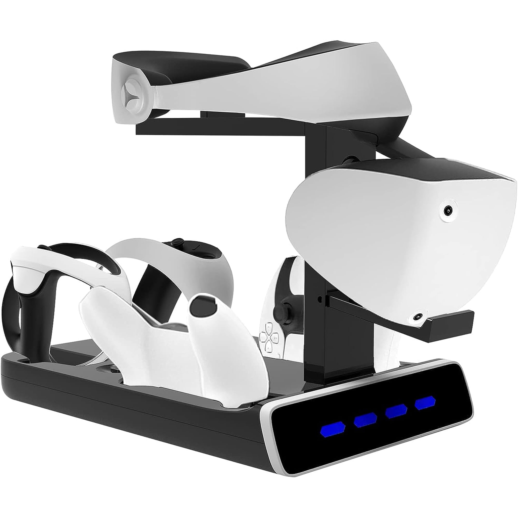 Genérico - Estación De Carga Para Ps Vr2 Y Dock De Carga Para Controladores Ps5 Con Soporte Para Auriculares Vr, Estación De Carga Para 4 Controladores Y Indicadores Led