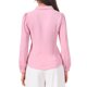 thumbnail image 3 of INSPIRE CHIC Blusa de Mujer para Regreso a Clases con Botones, Cuello Peter Pan, Lazo en el Cuello, Blusa de Color Sólido L Rosa Empolvado, 3 of 5