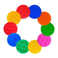 Genérico - Tapetes Mat Sensoriales Circulares Niños Set De 10 Piezas 25 Cm - A3 - Sr2505