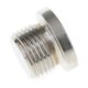 thumbnail image 1 of tapón de tapón de perno hexagonal de níquel galvanizado para sensor de oxígeno o2 rosca m18x1.5, 1 of 4