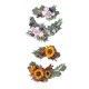 thumbnail image 2 of Hojas Verdes Botín De Flores Artificiales Para Bodas Amarillo Rojo Púrpura Beige, 2 of 4