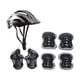 thumbnail image 5 of Casco de bicicleta para niños, juego de rodilleras, coderas, casco deportivo cómodo, casco de bicicleta para monopatín, patinaje sobre ruedas, deporte Plata, 5 of 5