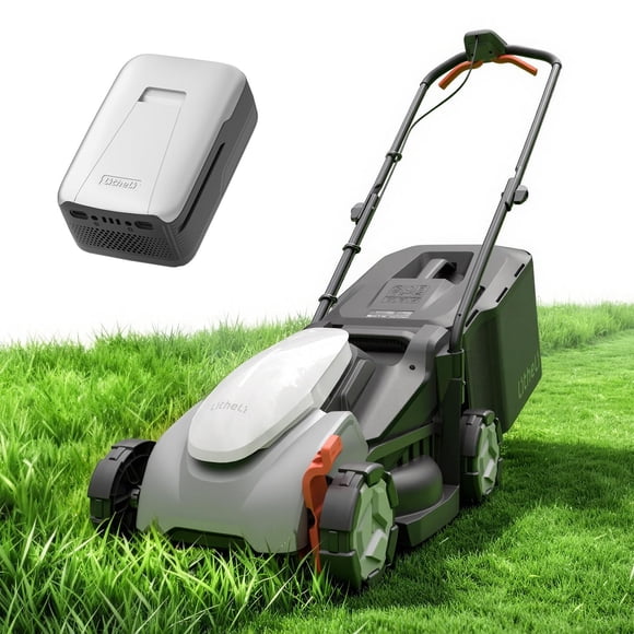 Cortacésped inalámbrico Litheli de 14" sin escobillas con batería de 5,0 Ah