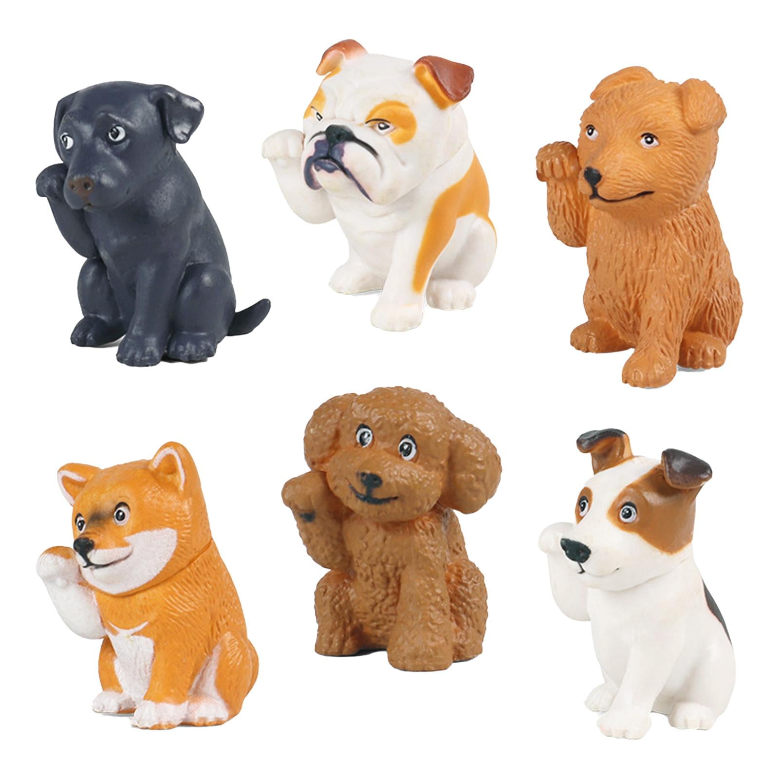 Bothyi - Modelo De Animales Adornos Para Diseño Escenario Mesa De Arena Jardín De Hadas Cachorro