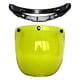 thumbnail image 3 of Protector De Lente De Visera Para Motocicleta 3 Snap Para Cascos Abiertos Amarillo, 3 of 5