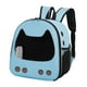 thumbnail image 2 of Transportín Para Mascotas Con Bolsillo Lateral Mochila Para Gatos Para Viajar Senderismo Pesca Azul, 2 of 5