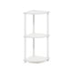 thumbnail image 5 of Estante de esquina Furinno Turn-N-Tube de madera compuesta blanca de 3 niveles, 5 of 6