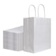 thumbnail image 1 of Bolsa De Papel Kraft 100 Unidades 20 X 12 X 25 Cm Con Asas Color Blanco, 1 of 8