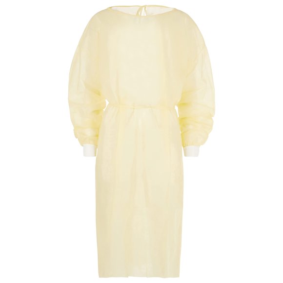Bata de aislamiento desechable NOBLES HEALTH CARE PRODUCT SOLUTIONS amarilla