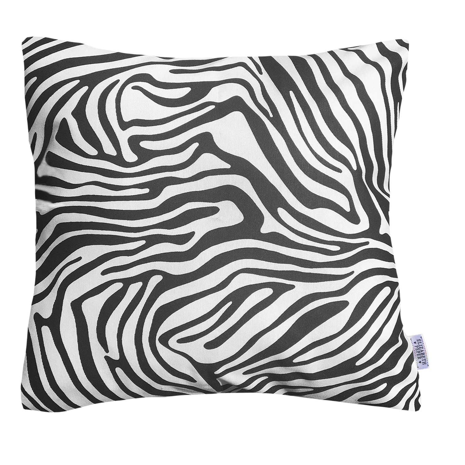 Elizabeth Peper - Funda Cojin Decorativo Diseño Cebra Blanco Y Negro 45X45
