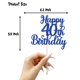 thumbnail image 2 of Adorno para Pastel Decoburst Brillo Azul Feliz 40º Cumpleaños, 2 of 5