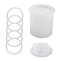 Magideal - Artesanía De Fundición De , Cilindro De Silicona, Bricolaje Creativo, Figurita Para De Yeso Adornos De Decoración De