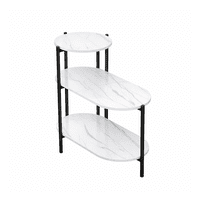 Genérico - Mesa Auxiliar Moderna De 3 Niveles Para Sala De Estar