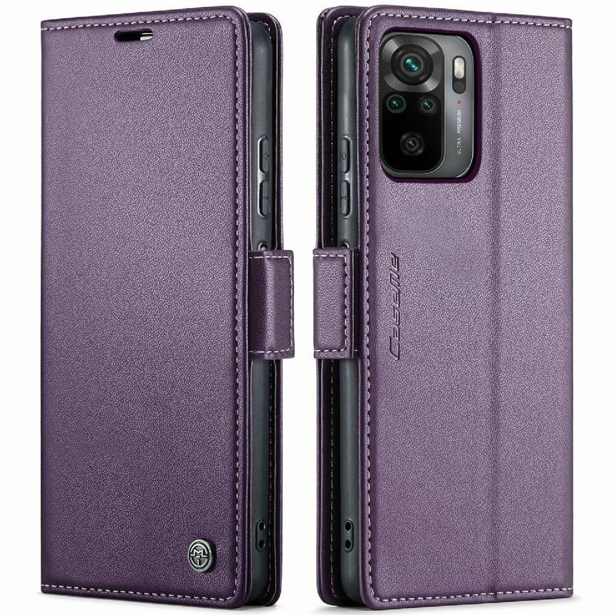 Caseme Tipo Cartera Xiaomi Redmi Note10 4g/note 10s Con Cierre Magnético, Rfid, Tarjetero, Soporte, Carga Inalámbrica