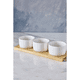 thumbnail image 5 of Set Picoteo Tabla + 3 Bowls Pocillos Blancos Para Servir, 5 of 8
