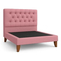 Ethan Desing - Cama Plaza Y Media Palo Rosa Respaldo + Base