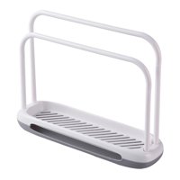 Magideal - Estante Para Paños De Cocina, Estante Para Paños De Baño, Fregadero De Cocina, Organizador De Encimera, Estante Para Secar Toallas De Té, Colgador De Blanco