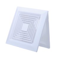 Bothyi - Cubierta De Ventilación De Aire Cuadrado Baño De Baño Ventilador De Ventilador Para Fábricas Tipo De Oficina D