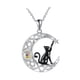 thumbnail image 4 of Collar De Gato Negro Y Luna Creciente Para San Valentín, Aniversario Y Cumpleaños., 4 of 5