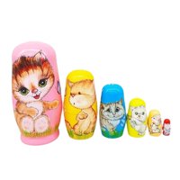 Bothyi - Muñecas Rusas Matryoshka, Artesanía, Estatua De Madera Para Gabinete De Oficina De Navidad