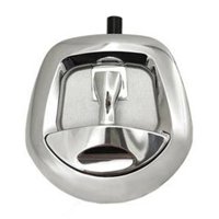 Magideal - Cerradura De Caja De Herramientas Para Camión, Manija De Repuesto, Cerradura De Compartimento Para Rv, Pestillo De Puerta De Remolque Fácil De Usar Pa Plata