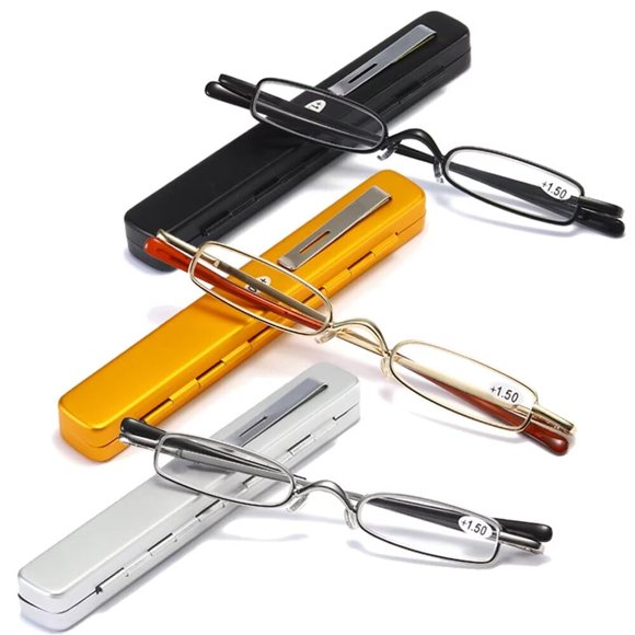 Gafas de Lectura MMOWW 3 Pares con Clip para Bolígrafo y Bisagra de Resorte