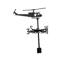 Ioensy - Estatuilla De Helicóptero, Adorno De Veleta De Viento, Veleta Para Patio, Granja, Resistente