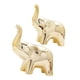 thumbnail image 3 of 2x Estatuilla De Elefante Lindo Animal Escultura Arte Artesanía Hogar Deocr Oro, 3 of 5