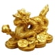 thumbnail image 3 of Feng Shui Chino Dragón Estatua Suerte Éxito Oficina Decoración Dorado, 3 of 5