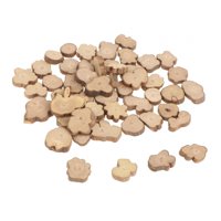 Magideal - Rebanadas De Troncos De Madera Irregulares, Rodajas De Troncos De Madera Pequeñas Multiusos, Posavasos De Madera Para Grabado En Madera, Decoración De 50 Pcs