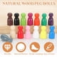 thumbnail image 3 of Uxcell paquete de 100 muñecas de clavija de madera sin terminar, 0.98" x 0.47" figuras familiares en blanco de madera natural para pintar, decoración, proyectos de arte artesanal, color madera, 3 of 6