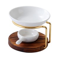 Magideal - Quemador De Aceite Esencial, Calentador De Aceite Aromático, Portavelas, Difusor Decorativo, Quemador De Fusión De Cera Para Comedor, Spa, Meditación,