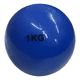 thumbnail image 1 of Balón medicinal 1kg silicona 12cm ejercicio y pilates Azul, 1 of 3
