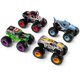 thumbnail image 1 of Pack de 4 unidades de Monster Jam Land vs. Sea, Monster Trucks, escala 1:64, 1 of 3