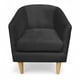 thumbnail image 1 of Poltrona Murcia - Felpa Negro, 1 of 6