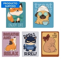 Libreta Diseño Animales Kawai, Producto Surtido 1 Un Pen+Gear