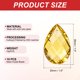thumbnail image 2 of Uxcell K9 Cristales Colgantes Cuentas en Forma de Lágrima, Paquete de 10 Prismas de Candelabro de 38mm Partes de Cuentas Colgantes para Lámpara DIY, Amarillo Oro, 2 of 7