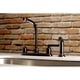 thumbnail image 2 of Grifo de cocina Kingston Brass Centurion de 8 pulgadas con instalación centrada, 2 of 3