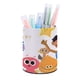 thumbnail image 1 of Super Simple Songs-theme Cylinder Pen Holder Pencil Organizer with Flannel Lining PVC Leather Material Cardboard Base for study work 10*8CM, 1 of 6