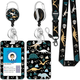 thumbnail image 1 of Cordones para credenciales de identificación, bonito portacredencial con clip retráctil, etiqueta de nombre de trabajo, cordón desprendible, estuche protector vertical para tarjetas de identificación, 1 of 6